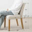 Chaises de salle à manger rembourrées en bois massif à hauteur d'assise 18,5 po-394219911
