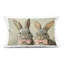 Coussin décoratif rose à motif de nœuds roses, par Petal Prints Design-121373395
