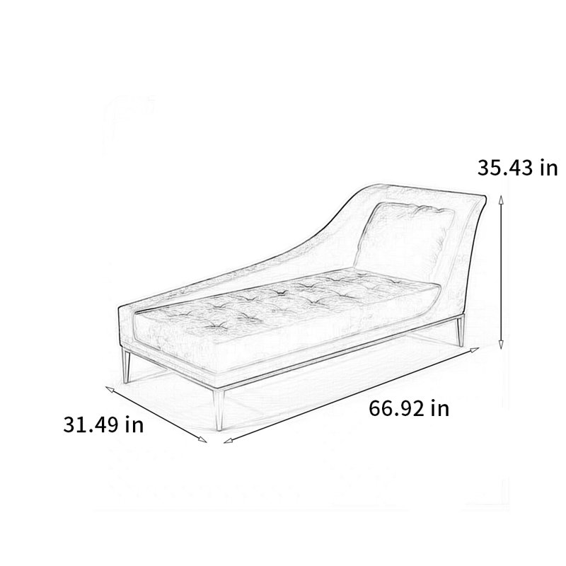 Chaise élégante et moderne, Accoudoir à droite (vu de face)