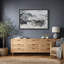 Abstrait paysage de montagne gris, images de salon, impression sur toile encadrée sur toile.-1056300148-1056300150