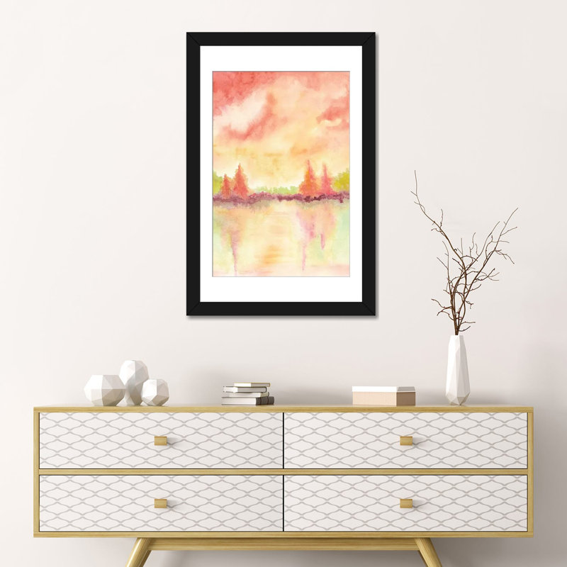 «Abstract VII» par Marco Gonzalez - reproduction d'art sur toile tendue, H 32 po x l 24 po x P 1 po, Papier avec cadre noir