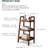 17.7"W Solid Oak End Table with Shelves-1443468349-1443468323