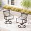 Swivel Patio Dining Armchair with Cushion
