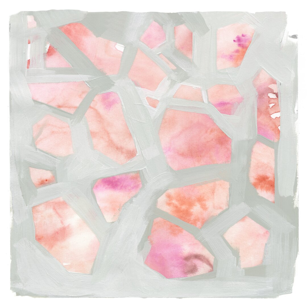 Leinwandbild Pink Salt Shards I von Jennifer Paxton Parker