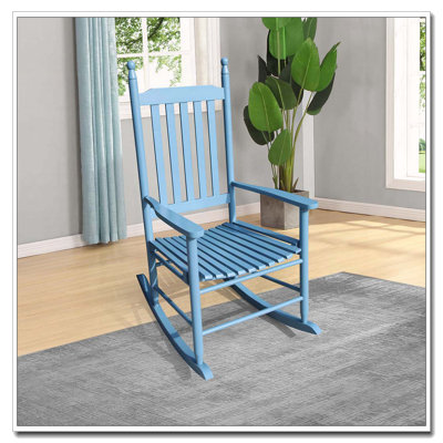 Chaise berçante en bois massif