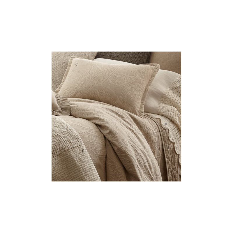 Ada Duvet Cover, California King Duvet Cover, Tan
