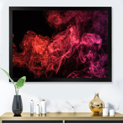 Red And Black Mystical Storm - Modern Canvas Wall Art