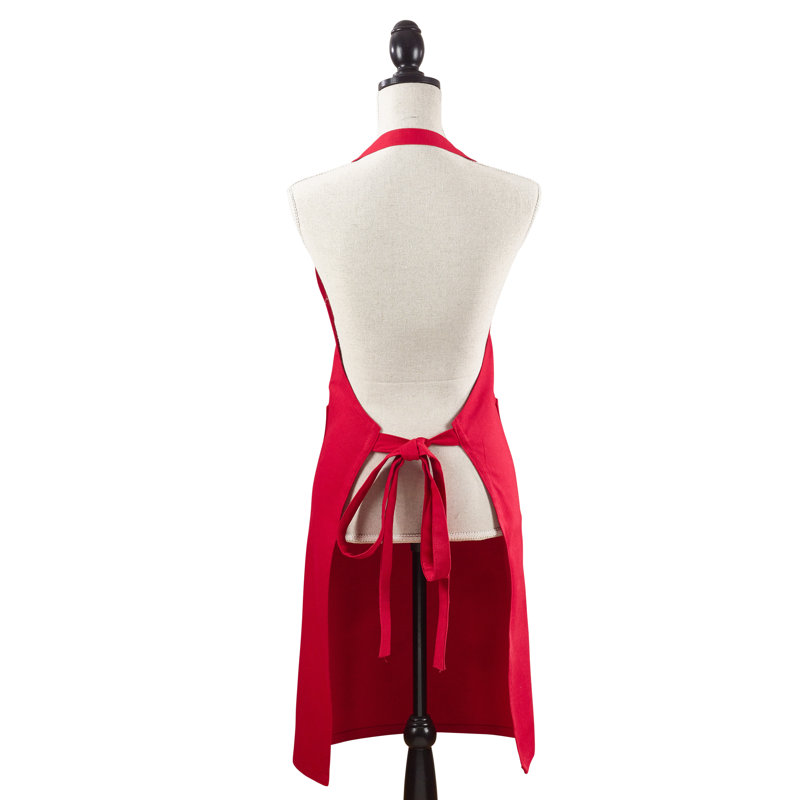 Tablier Denim Classic Cuisine, Rouge