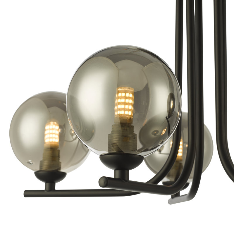 Flush Mount, Satin Black/Smoked