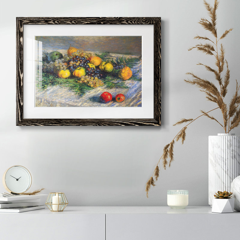 Nature morte par Monet, Noir, H 18 po x l 26 po x P 1,5 po