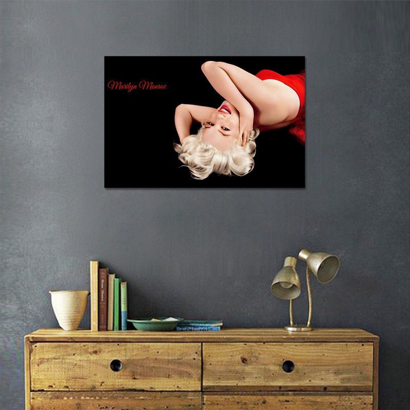 Marilyn Monroe - Photographie sur toile tendue, H 24 po x l 36 po