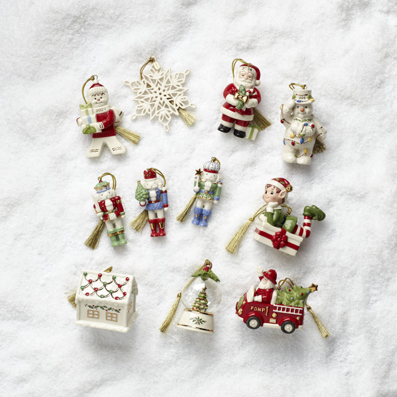 Santa In Fire Truck Ornament