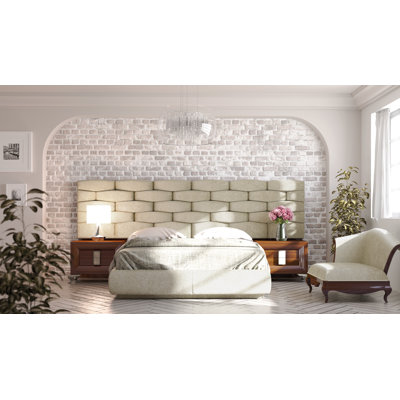 London Upholstered Panel Bed