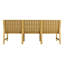 Canapé d'extérieur 3 places pour l'extérieur, 1 pièce, mobilier de conversation en PP imperméable, assemblage facile, brun abricot-1141106191