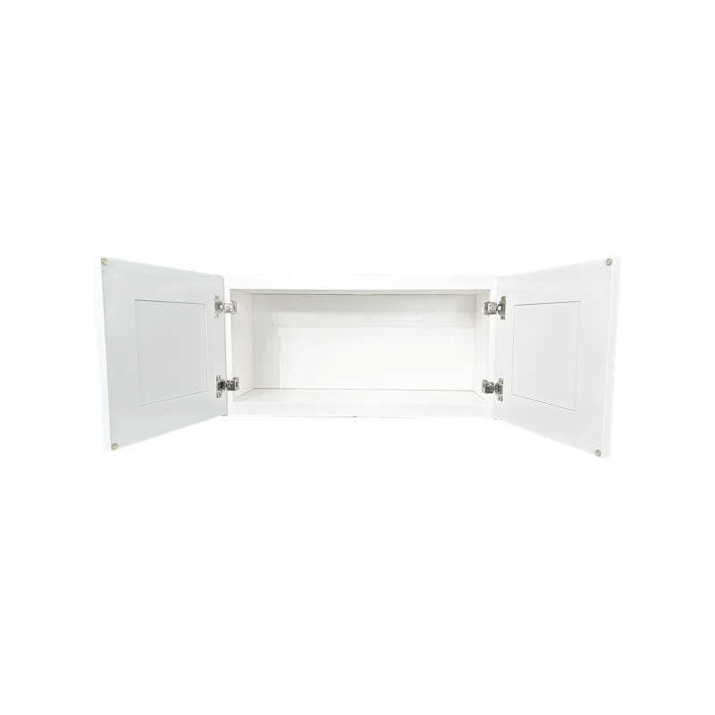 Armoire murale standard prête à assembler en contreplaqué blanc L&C Cabinetry VAB, 27", 12"