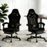Adjustable Reclining Ergonomic Faux Leather Swiveling PC & Racing Game Chair(Set Of 2)