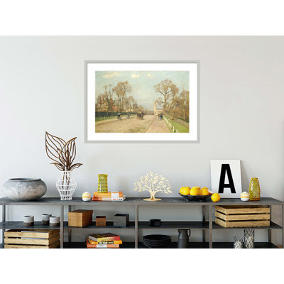 «The Road to Sydenham» par Camille Pissarro, impression giclée sur cadre