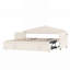 Lit de jour rembourré de taille Hattie avec lit gigogne réglable en hauteur, port de charge USB et Type-C et 2 poches latérales, aucun sommier nécessaire, beige-1458926904
