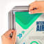 Cadre porte-affiche mural en plastique 8,5 po x 11 po