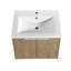 Meuble-lavabo 24 po avec lavabo et armoire d'appoint, mécanisme, contreplaqué d'aspect contemporain, design-2035508278