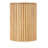 Cole And Grey Wood Handmade Ribbed Side End Accent Table With Slatted Base-2142445166