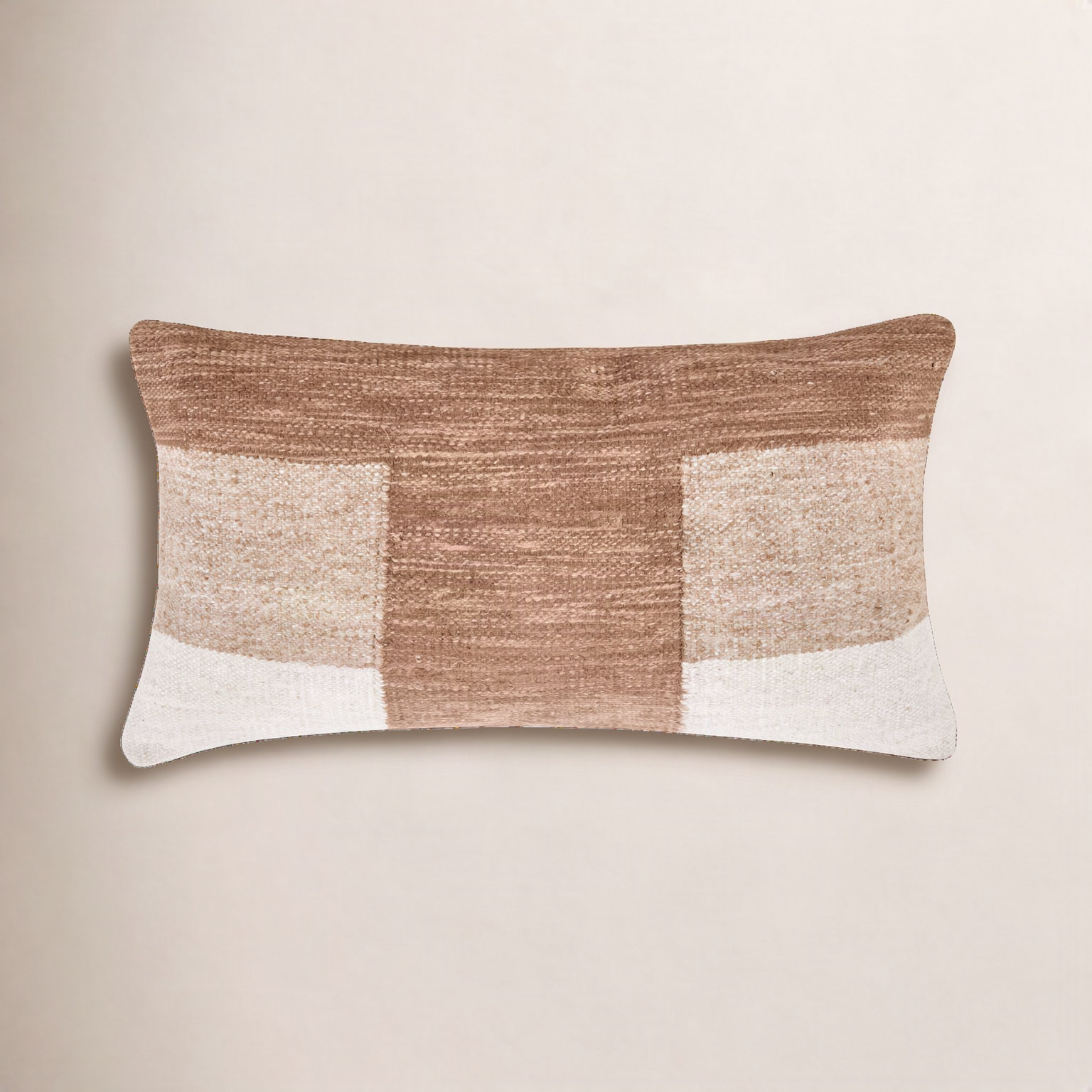 Throw Pillow, 14"H x 26"W, Terracotta, Rectangle