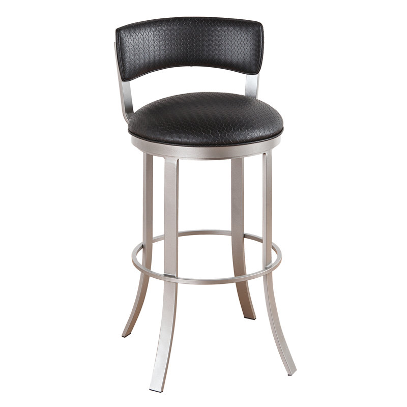 Tabouret de bar et de comptoir Abby, Bronze ensoleillé, Noir Ford, Très haute (assise de 34 po de hauteur)