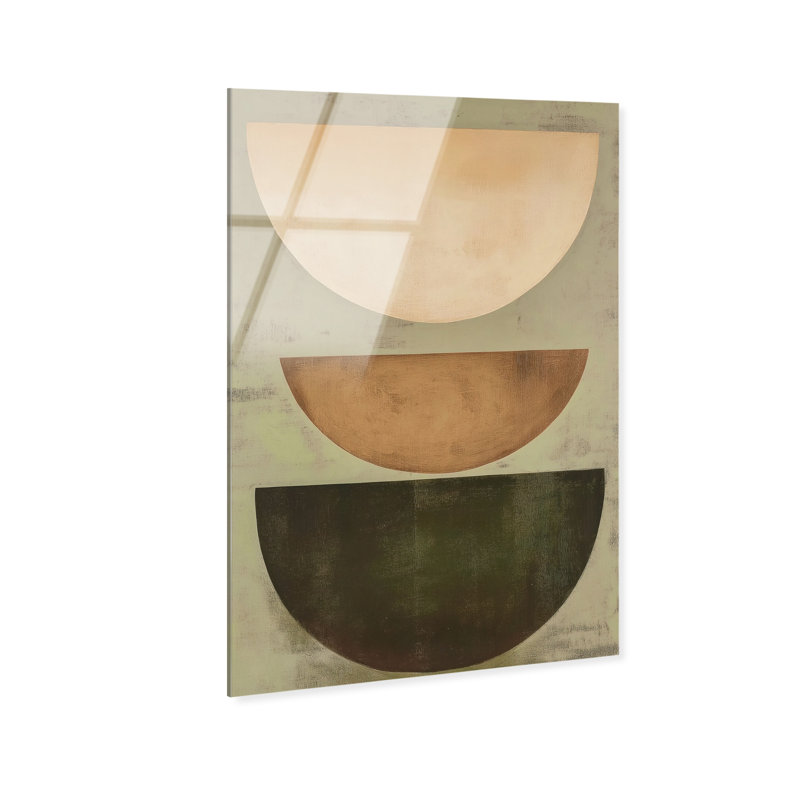 Sun-Kissed Minimalism III High-Gloss Frameless Acrylic Glass Wall Art Abstract Print by Oliver Gal, Ready to Hang, 10 x 15