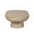 Cream Finish Oval Coffee Table, 36x24x15 Inches-1714429509
