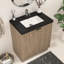 Ensemble de meuble-lavabo autoportant 29,5 po avec lavabo en acrylique noir Monterey-1504197623