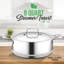 NutriChef 8 Quarts Stainless Steel Stock Pot