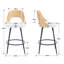 Kawakami Upholstered Counter Stool with Metal Frame-1850364548