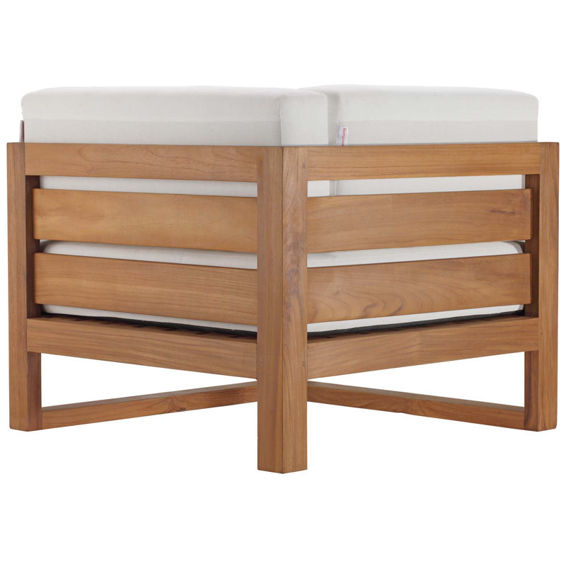 Ensemble de canapé modulaire en bois de teck 3 pièces Upland