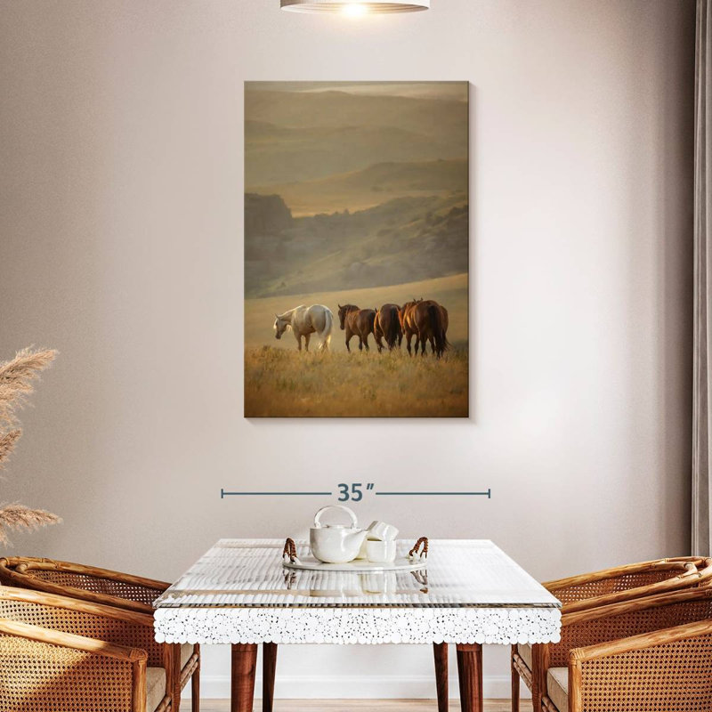 Brampt Sunkissed Horses VI, H 45 po x l 30 po