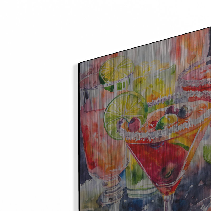 Art mural en métal Winston Porter «Cocktail Party» par Svetlana Aleynikova, H 24 po x l 16 po