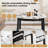 51.18" Multifunctional Extendable Dining Table with Built-In Induction Cooktop and Marble-Pattern Top