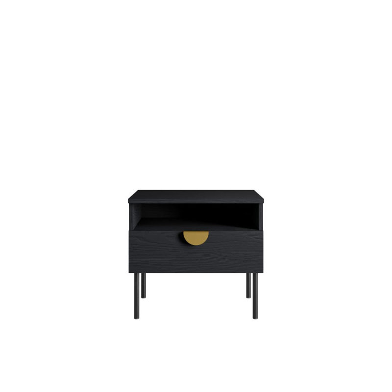 Mond 50cm W Manufactured Wood Bedside Table