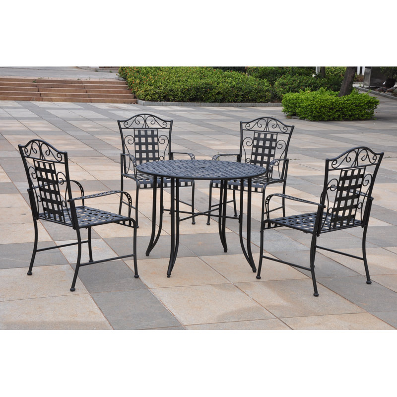 Ensemble repas 5 pièces Nocona, Noir antique