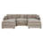 Modern Chenille Loveseat Sofa Couch With Ottoman-1360277076-1360277079