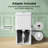 BCANHOME Compact One Piece Toilet With Soft-Close Seat Lid, High-Efficiency 1.2/1.8 GPF Dual Flush, Dirt-Resistant Glazed, Space-Saving Design For Limited Layouts-123752205