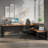 Brown L-Shaped Solid Wood Executive Desk-1890701397