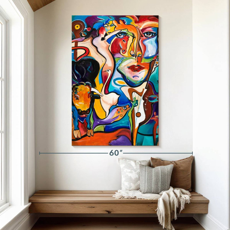 Leisha Mirage Abstract, 51" H x 34" W