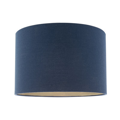 Sleek Lamp Shade In Linen Fabric With Bronze Resin Inner By