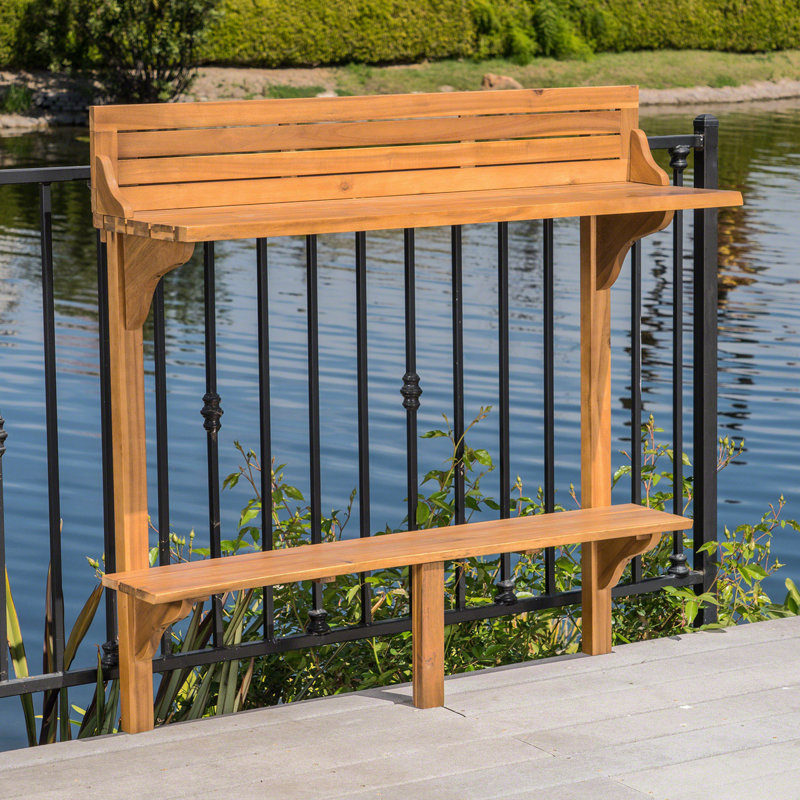 Wood BALCONY BAR TABLE