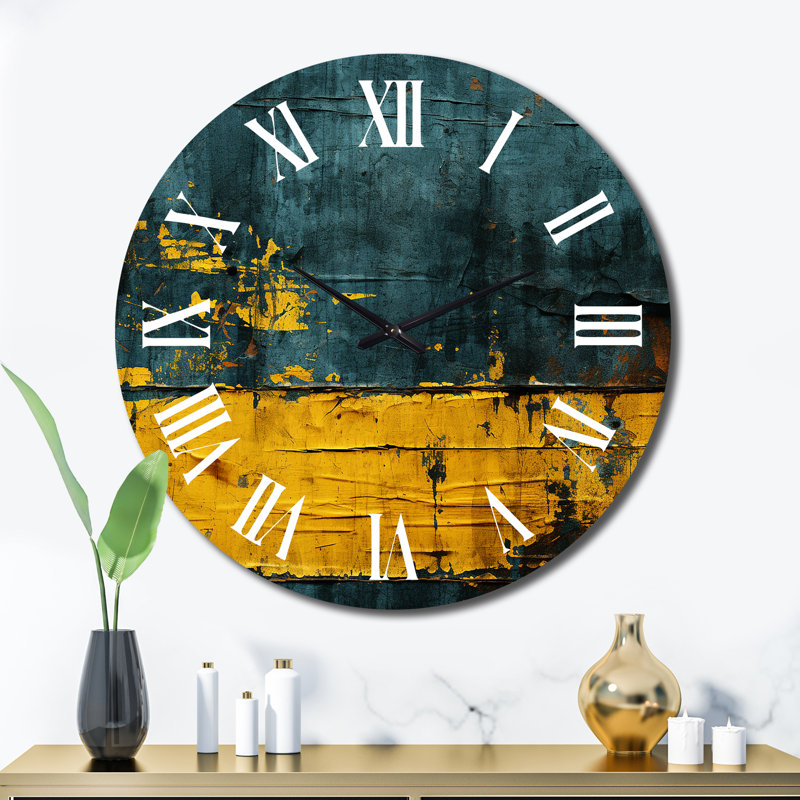 Horloge murale en métal, Très grand