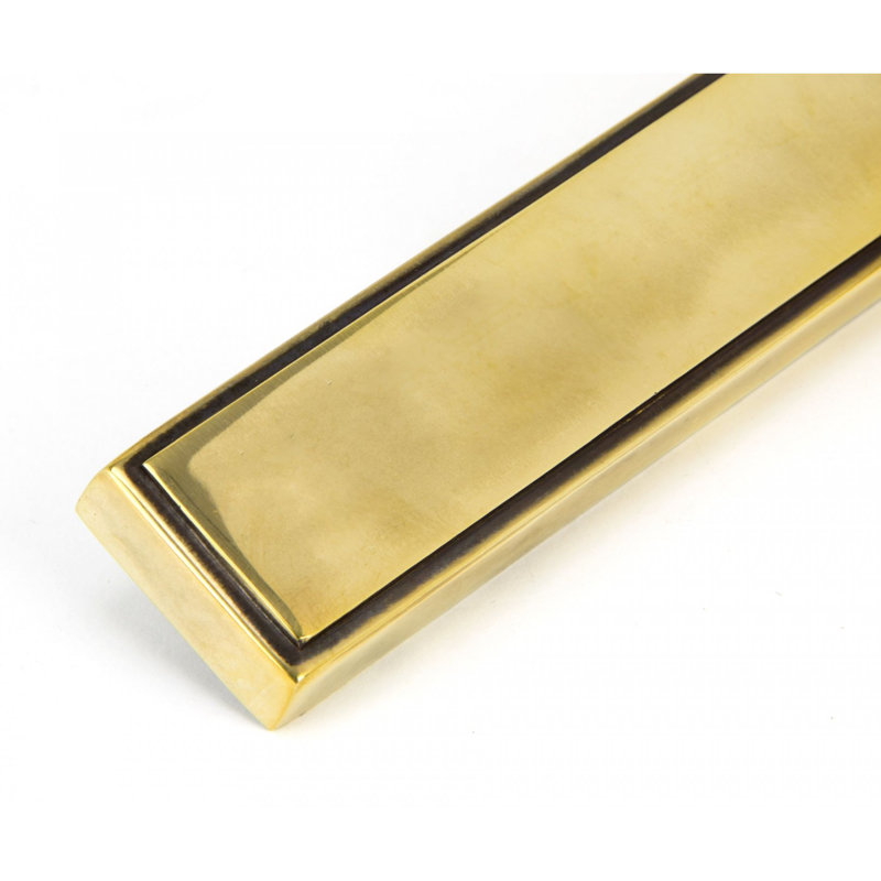 Newbury Door Handle, Aged Brass