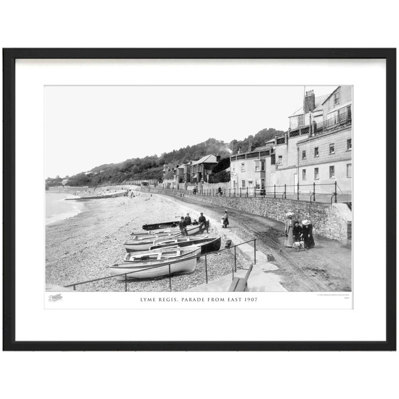 Lyme Regis, Parade From East 1907 by Francis Frith - Single Picture Frame Print, 40cm H x 50cm W x 2.3cm D