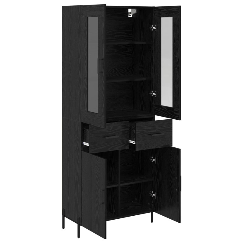 69.5cm Sideboard, Black Oak
