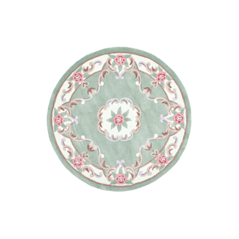 Ming Hand Tufted Green Rug, Round 150 x 150cm