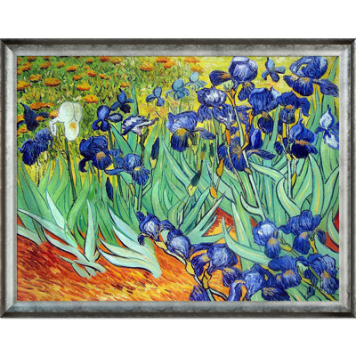 « irises » par vincent van gogh, peinture encadrée